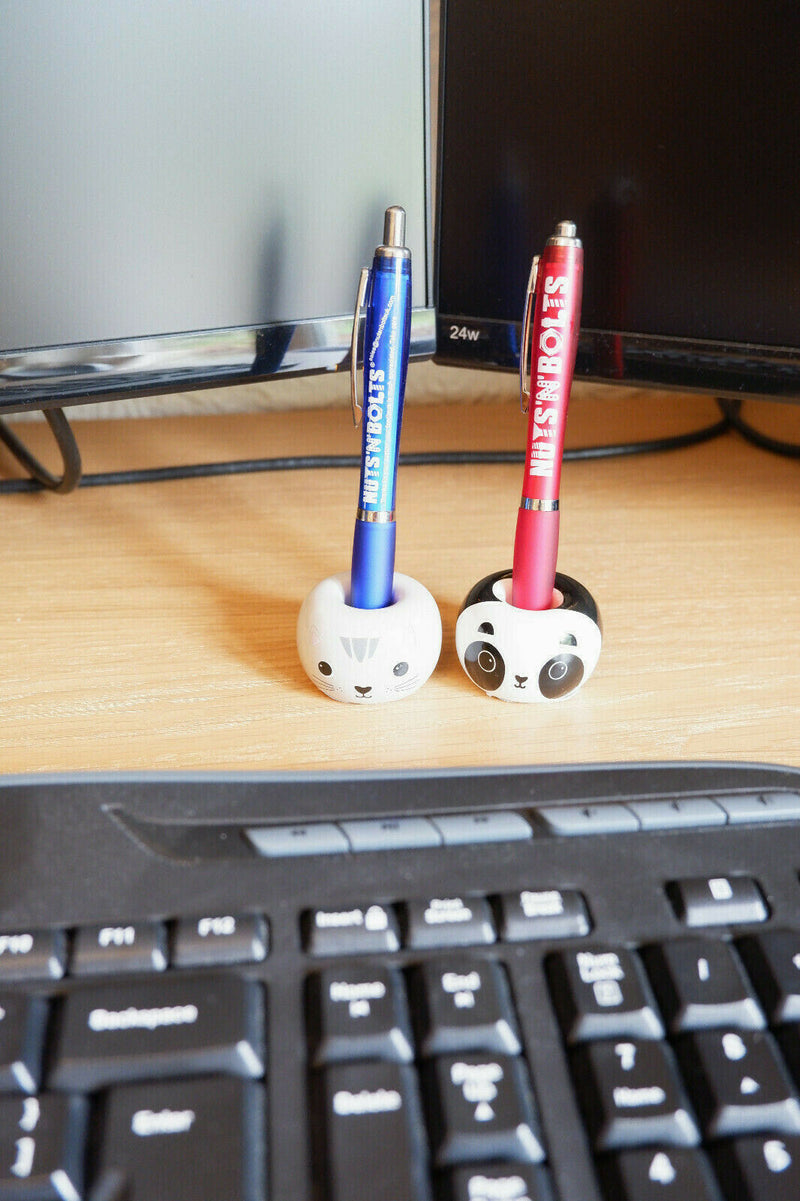 1 Cute Cat or Panda Porcelain Toothbrush Stand Holder Bathroom Pen Razor Holder