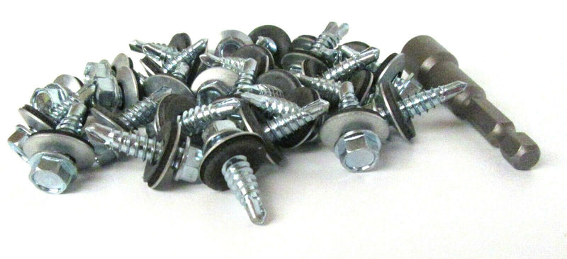 (Pack OF 300) 5.5 x 25mm Tech Screws for Roofing & Cladding Self Drill Tek Screw