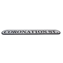 Cast Iron Coronation Street Sign Wall Plaque Fence House Pub Hotel Bar Garage