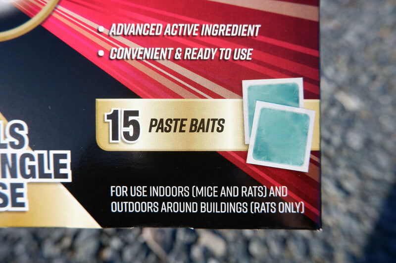 Deadfast Mouse Rat Killer Plus Poison, Paste Bait Blocks Pre Baited Station Trap