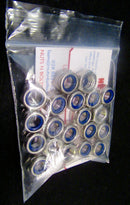 M8 Nyloc Nuts Pack of 20 - 8mm Nylon Insert Lock Nuts A2 Stainless Steel