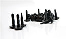 BLACK SELF DRILLING CAR INTERIOR PANEL SCREWS - SELF TAPPING ZINC