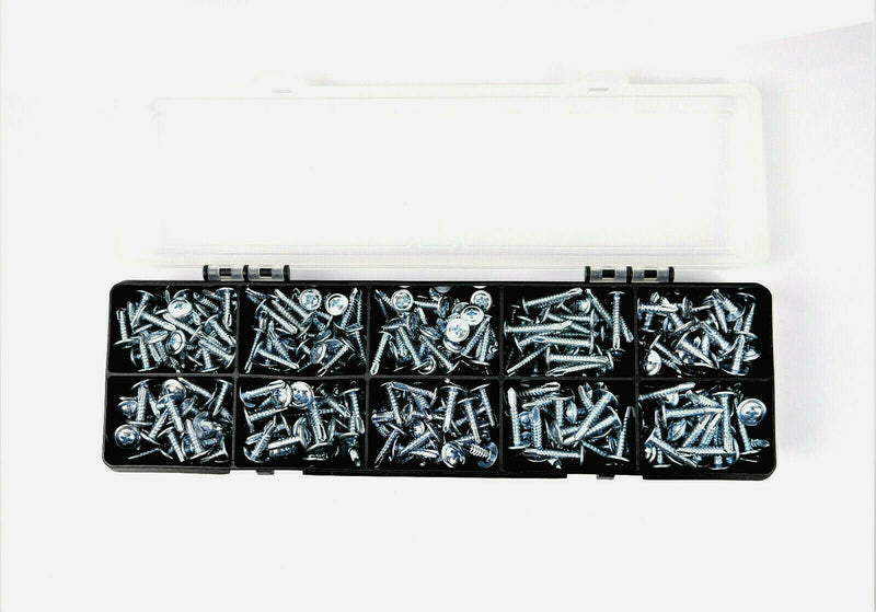 Wafer flange head self drilling Zinc FB Branded Screws Assortment kit box set