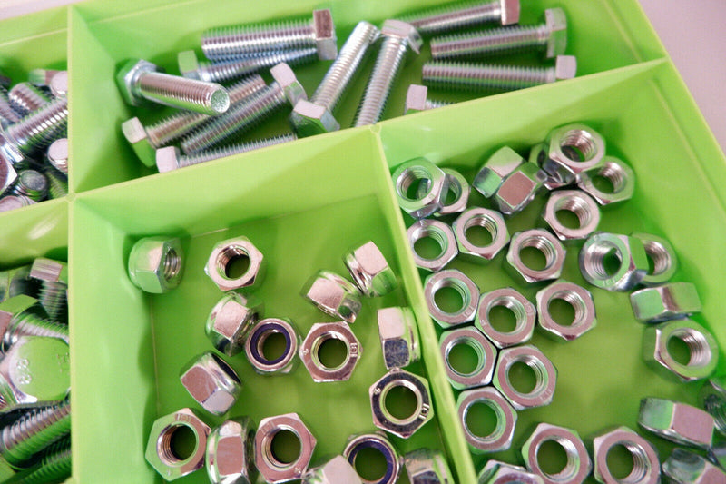 M12 Nuts And bolts , Spring and  Penny Washers High tensile 8.8 Bright Zinc set