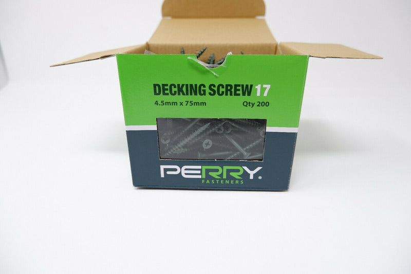 Green Decking Screws 50-75 mm Weather Treated Pozi Countersunk Fencing Fasteners