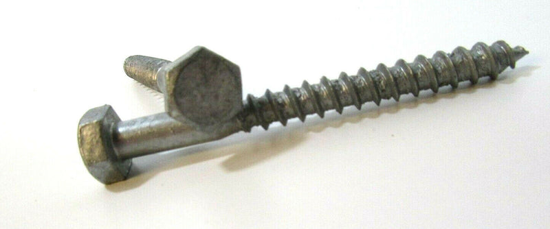M10 x 100 mm pack of 10 galvanised coach screws bolts hex head