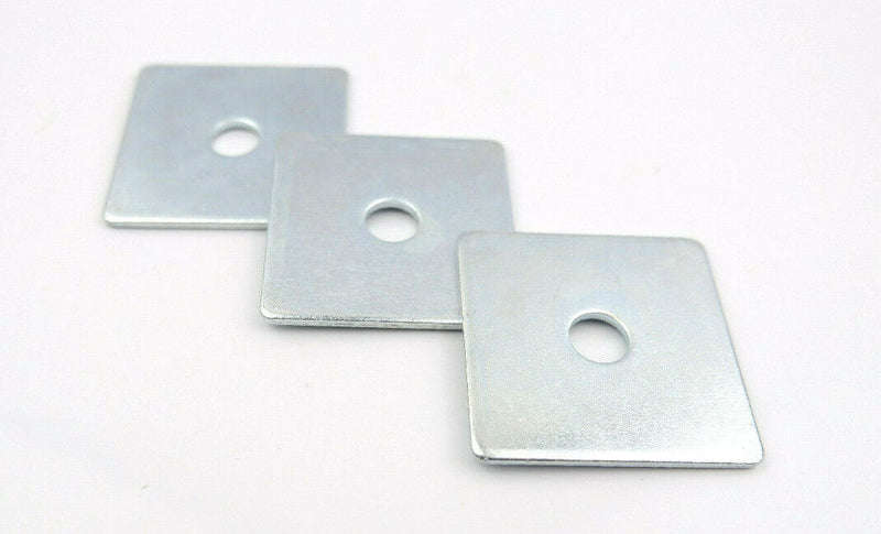 M12 x 40mm x 40mm x 3mm THICK SQUARE PLATE WASHERS ZINC PLATE M12mm x 40 x 40 x3