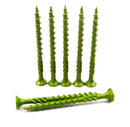 TIMco GREEN DECKING SCREWS 4.5 x 50mm COATED POZI COUNTERSUNK CSK EXTERIOR PZ2