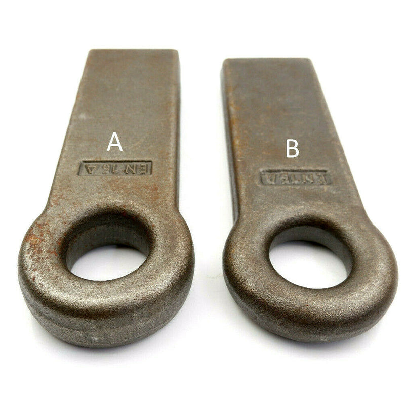 12" HEAVY DUTY EN16A WELD ON STRAIGHT TRAILER HITCH EYE - 35 Ton Towing Ring A