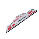 Cast Iron Domed Esso Sign Plaque Door Wall Fence Garage Petrol Workshop Esso Oil