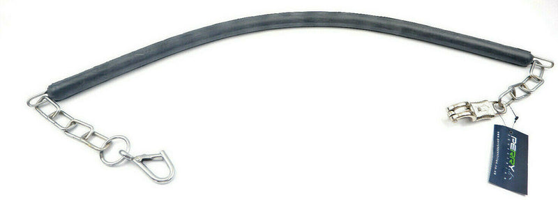 Perry Equestrian Rubber Coated Stable & Stall Horse Chain Guard With Clips