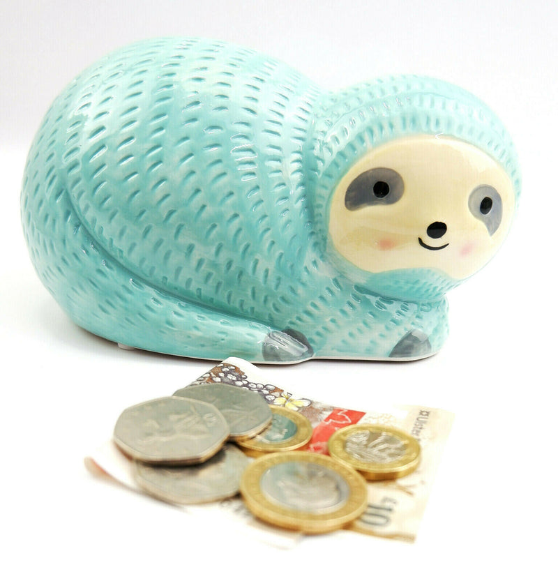 Sass and Belle Money Boxes Cash Coin Sloth Dog Cat Moon Sunflower Map Moneybox