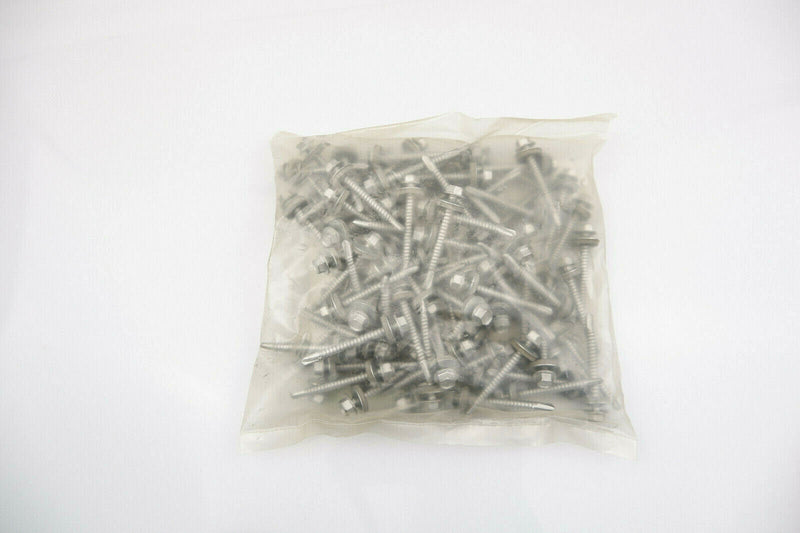 (Pack OF 100) 5.5 x 51mm Tech Screws for roofing & cladding self drill tek screw