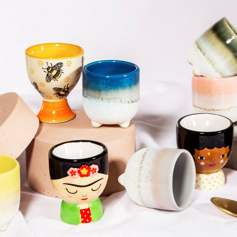 Sass & Belle Mojave Glaze Egg Cup Boiled Eggs Breakfast Easter Various Colours