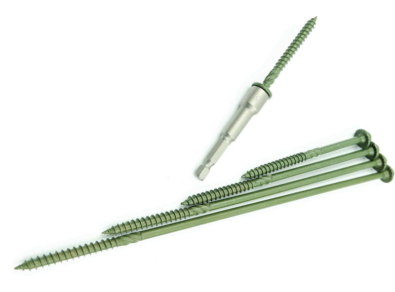 Spectre Landscape Screws Timber Sleeper Decking Fencing Fixing Hex Head 50 Pack