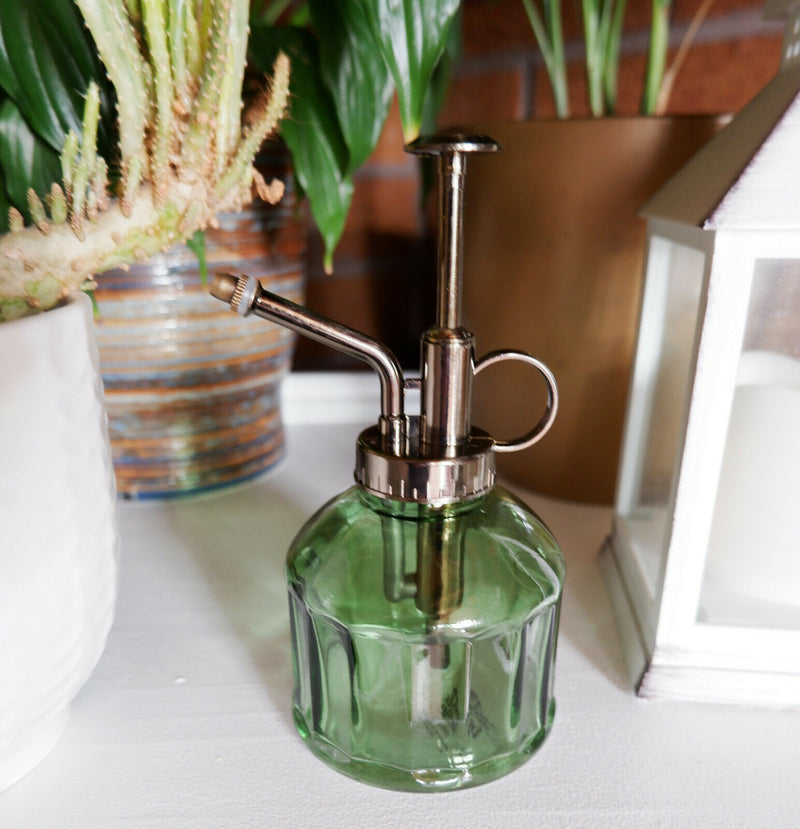 Sass & Belle Vintage Glass Botanical Style Plant Mister Water Spray Pot Garden