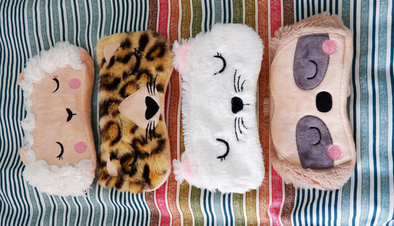 Sass and Belle Novelty Animal Sleep Travel Aid Eye Mask Cat Sloth Leopard Llama