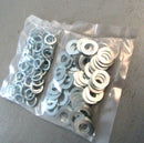 Pack 100 M16 and 16mm flat form A thick washers and spring splitlock washer mix