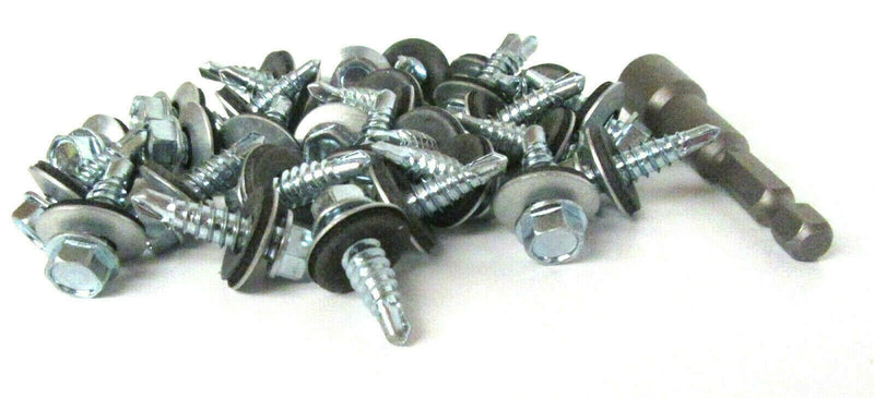 (Pack OF 400) 5.5 x 25mm Tech Screws for Roofing & Cladding Self Drill Tek Screw