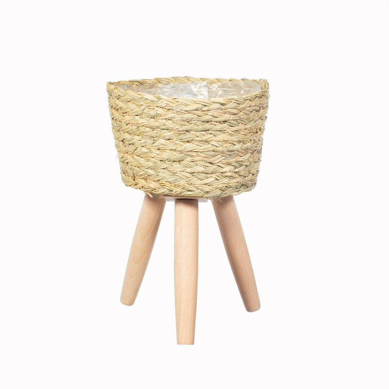 Sass & Belle Basket Planter On Legs Small Plant Pot Storage