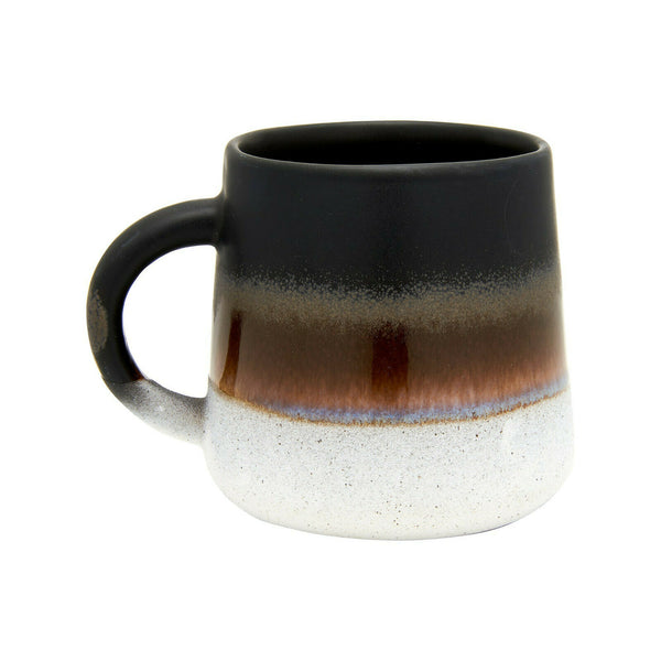 Sass & Belle Mojave Glaze Matte Black Reactive Glaze Speckled Stoneware Mug