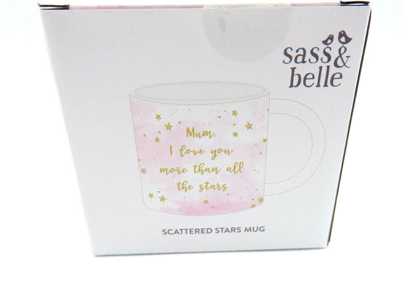 Scattered Stars Mum Mother Ma I Love You More than Mug Gift Box Tea Coffee