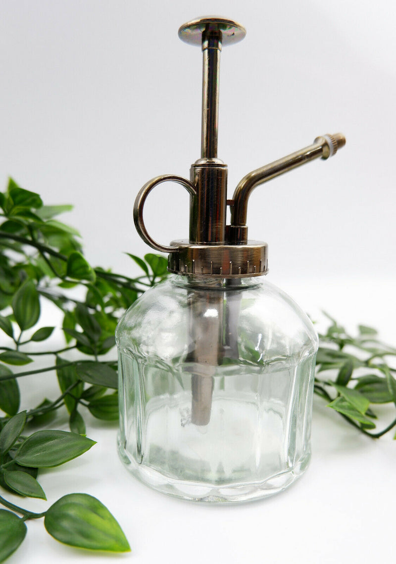 Sass & Belle Vintage Glass Botanical Style Plant Mister Water Spray Pot Garden
