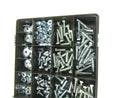 M10 grade 8.8 Nuts and Bolts and Penny Washer Assortment Box Kit Set Spring Wash