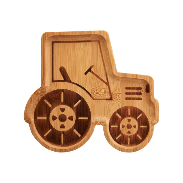 Sass & Belle Kids Childrens Bamboo Plate Tractor, Elephant, Tiger Eco Friendly