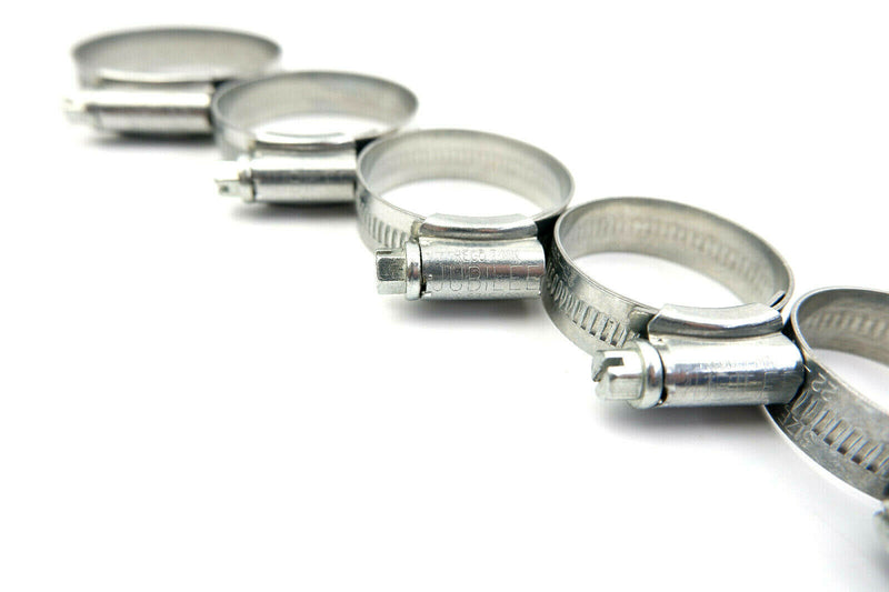 100 x Jubilee Hose Clips with Dispenser Rack Stand and 3 Flexible Drivers Clamp