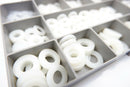 460 ASSORTED PIECE, M3 M4 M5 M6 M8 NYLON FLAT FORM A WASHERS KIT FIT BOLTS SREWS