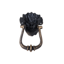 Cast Iron No.10 Downing Street Doorknocker Antique Brass Lion Head Front Door