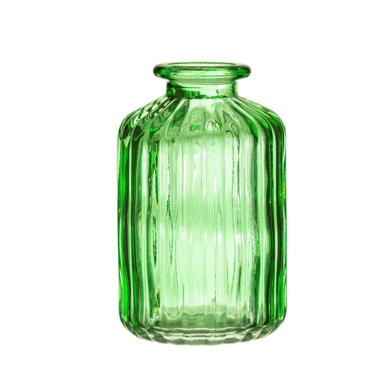 Sass & Belle - Set of 3 Green Glass Bud Vases - Garden Green Glaze