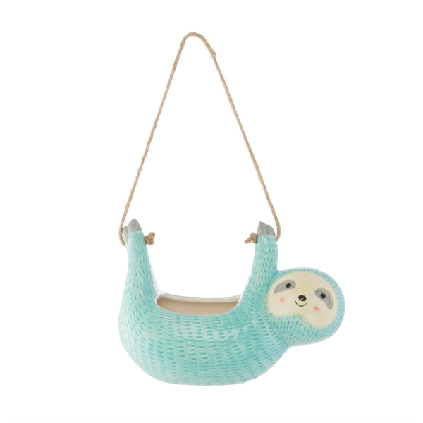 Sass & Belle Seymour Sloth Hanging Planter With String For Hanging