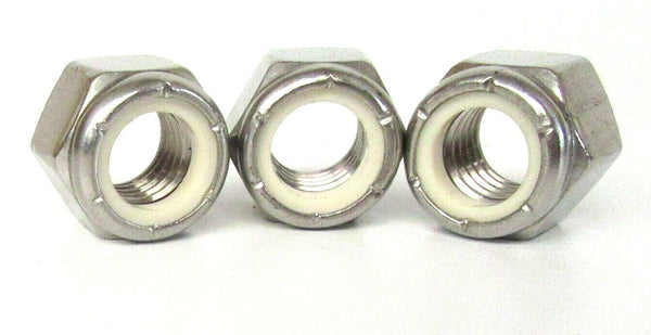 5/16 UNC 18 TPI UNC A2 STAINLESS NYLOC NUTS IMPERIAL HEX NYLON INSERT NUT