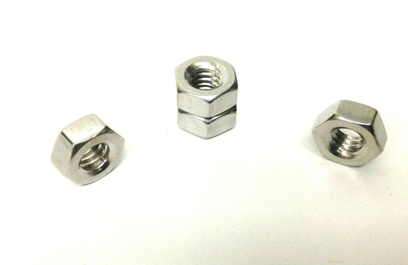 1/4, 5/16, 3/8, 1/2" UNC A2 Stainless Steel Hex Hexagon Nuts