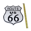 Cast Iron Route 66 Metal Sign Plaque Door Wall House USA America Highway Garage
