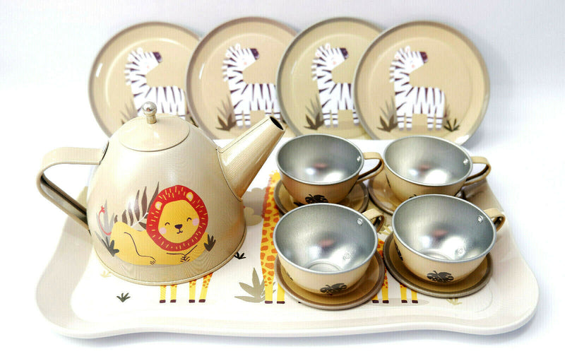Sass and Belle Children Toy TeaSet Cooking set Kitchen Suitcase Metal Tin