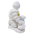 Cast Iron Michelin Man with Dog Statue Figurine Bibendum Tyres Figure Garden