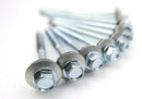 TEK SELF DRILLING SCREWS WITH SEALING WASHERS ZINC PLATED FOR METAL ROOFING CR3