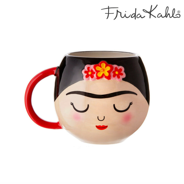 Sass & Belle Frida Kahlo Boho Fiesta Flower Face-Shaped Mug Cup Home
