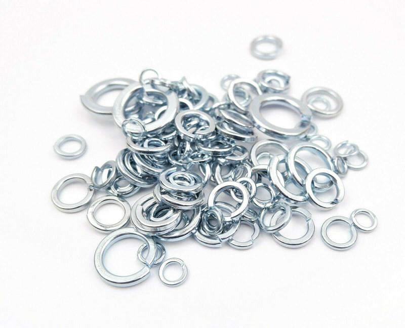 300 Grams of M6 M8 M10 M12 M14 M16 Spring Washers Washer Mixed Assorted Pack