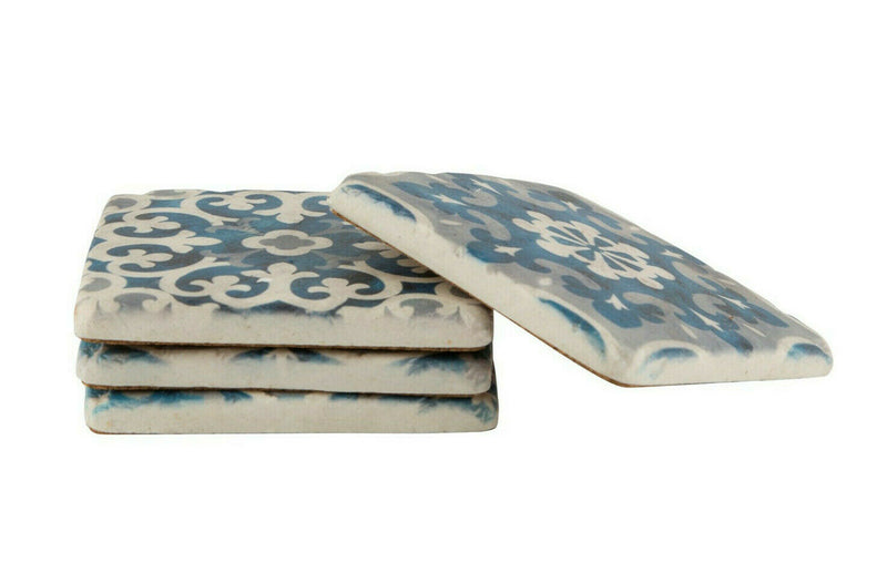 Sass & Belle Mediterranean Mosaic Santorini Coasters - Set of 4 Table Tableware