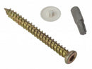 PACK OF 20 CONCRETE DOOR & WINDOW FRAME FIXING CONCRETE SCREWS & BIT, 14 LENGTHS