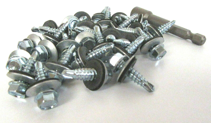 (10,000 Pack) 5.5 x 25mm Tech Screws for Roofing & Cladding Self Drill Tek Screw