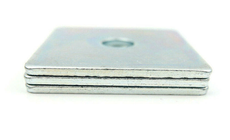 M16 x 50mm x 50mm x 3mm THICK SQUARE PLATE WASHERS ZINC PLATED 16mm x 50 x 50 x3