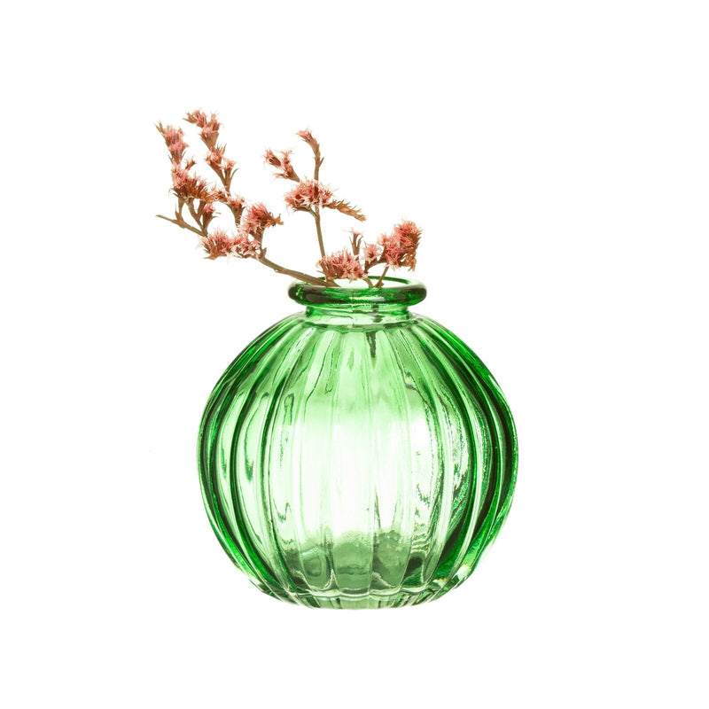Sass & Belle - Set of 3 Green Glass Bud Vases - Garden Green Glaze