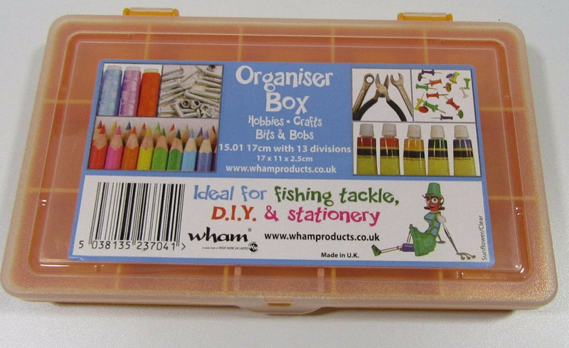 WHAM Plastic Storage Box Case Organiser Assorted Compartments Screw Bits