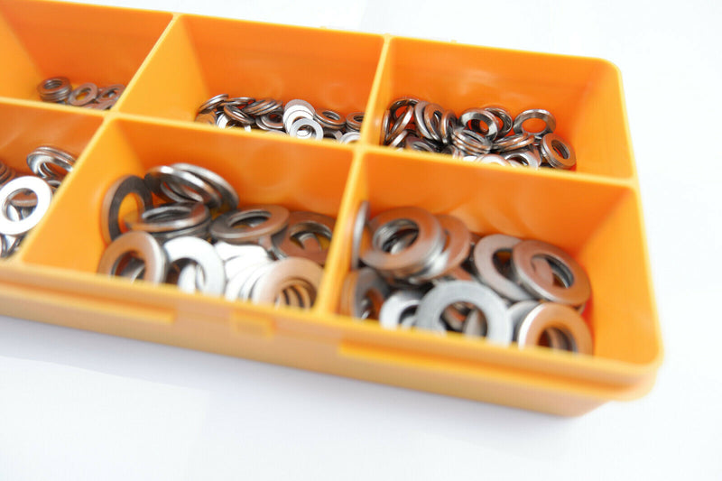 580 pcs A2 Stainless Steel form a washer kit set M3 M4 M5 M6 M8 M10 4mm 5mm 6mm