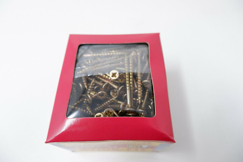 New Ulti-Mate II Stick-Fit Zinc & Yellow Plated Screw Assortment 1000 Pack, DIY